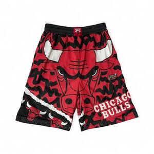 Mitchell And Ness CHICAGO BULLS 96 NBA Finals Shorts Size XL Youth 18/20 Red